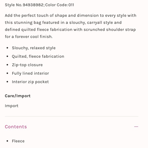 NWT Free People Pucker Up Fleece Carryall - Picture 4 of 6